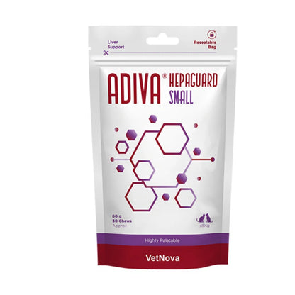 Adiva Hepaguard Small – Complemento Hepático para Perros y Gatos Pequeños (VetNova)