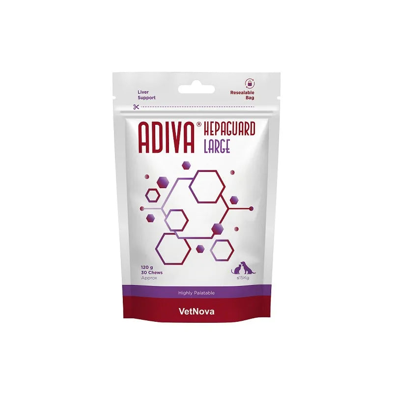 Adiva Hepaguard Small (VetNova) - Complemento Hepático para Perros y Gatos Pequeños
