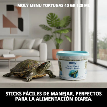 Moly Turtle Menu 🐢 – Alimento para el Correcto Desarrollo del Esqueleto de la Tortuga