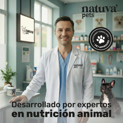 Natuva Pets Probióticos 🌱 – 120 Masticables para el Equilibrio Intestinal de tu Perro