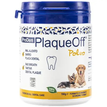 Plaqueoff 🦷 – Complemento Anti-Sarro y Mal Aliento para Perros y Gatos (60 g)