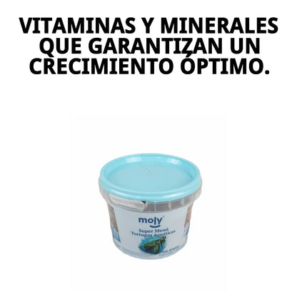 Moly Turtle Menu 🐢 – Alimento para el Correcto Desarrollo del Esqueleto de la Tortuga