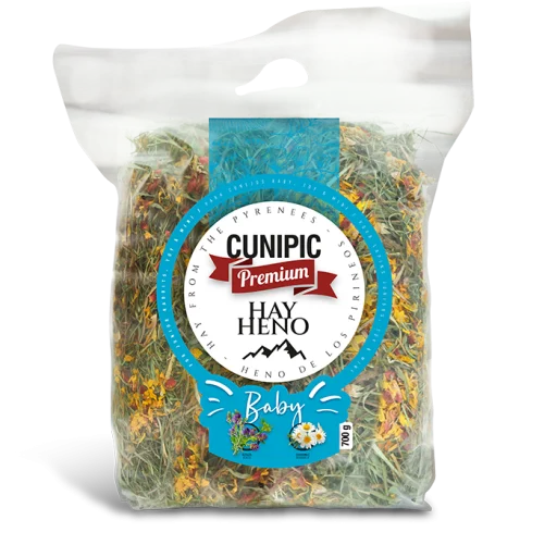 Cunipic Heno Premium de los Pirineos para Conejos Bebé - 700 g