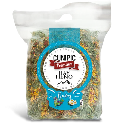 Cunipic Heno Premium de los Pirineos 🌾 – Para Conejos Bebé (700 g)
