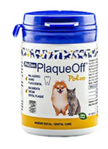 Plaqueoff 🦷 – Complemento Anti-Sarro y Mal Aliento para Perros y Gatos (60 g)