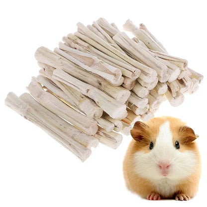 Palitos de Bambú Dulce 🎋 – Snack Dental para Hámsters, Chinchillas, Conejos, Loros y Ratas (500 g)