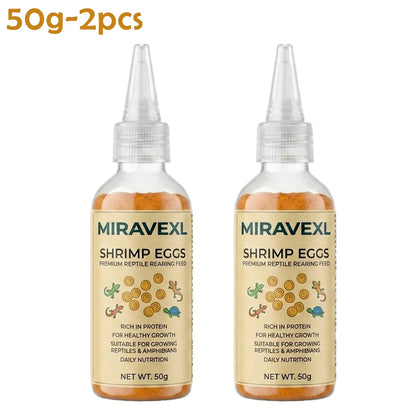 MIRAVEXL 🦐 – Dieta a Base de Camarón sin Cáscara Rica en Proteína para Reptiles y Alevines