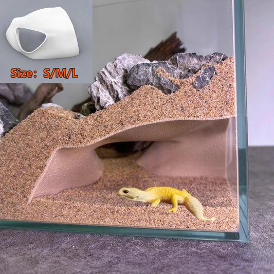 Cueva Subterránea Impresa en 3D - Escondite y Decoración de Terrario para Lagartos, Tortugas y Arañas
