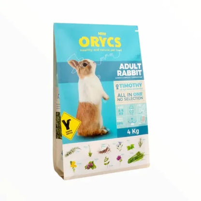 Miniorycs Pienso Natural 🐰 – Para Conejos Adultos (4 kg)
