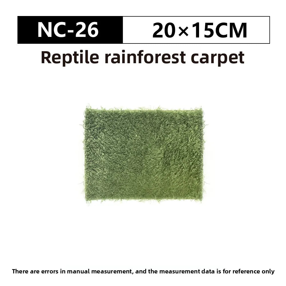 NOMOY Alfombra de Musgo para Reptiles - Tapete de Hierba Artificial Humectante para Terrario de Ranas y Tortugas