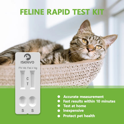 Test Combinado FIV+FeLV 🔬 – Kit de Detección de Inmunodeficiencia y Leucemia Felina