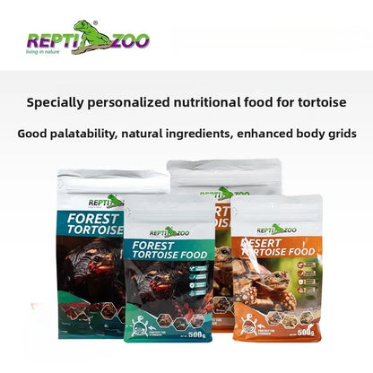 Reptizoo Tortoise Food 🐢 – Pellets Premium Ricos en Calcio para Tortugas (Selva Tropical / Desierto)