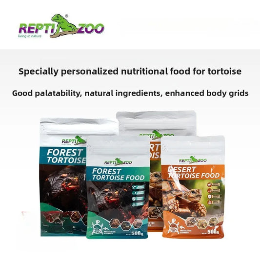 Reptizoo Tortoise Food - Pellets Premium Ricos en Calcio para Tortugas (Selva Tropical / Desierto)