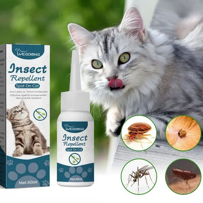 Dutrieux Loción Antipulgas y Garrapatas 🛡️ – Para Perros y Gatos (50 ml)