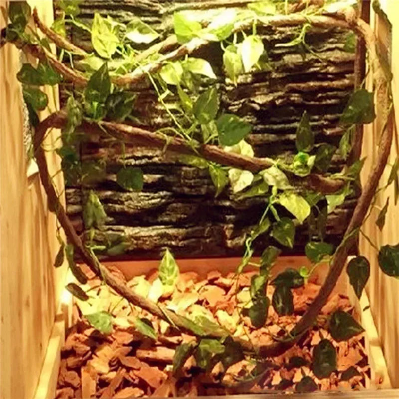 Enredaderas Flexibles Grandes de Ratán para Terrario - Ramas de Selva para Reptiles Trepadores