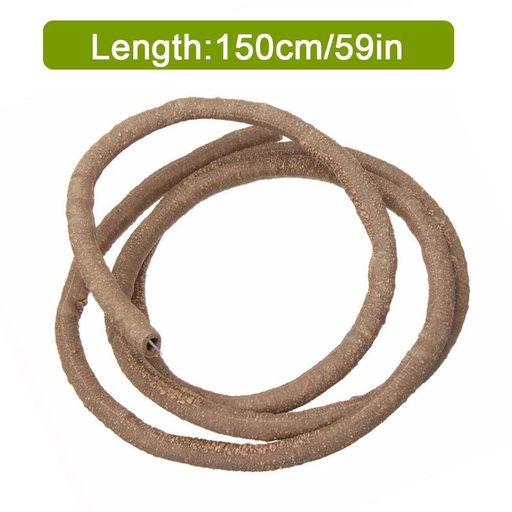 Enredaderas de Ratán Flexibles 1,5/2,5/3M para Terrario - Decoración de Hábitat para Reptiles Trepadores