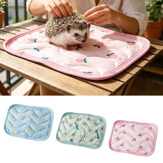 Esterilla Refrescante Lavable para Pequeños Animales - Cobayas, Conejos, Hámsters y Erizos