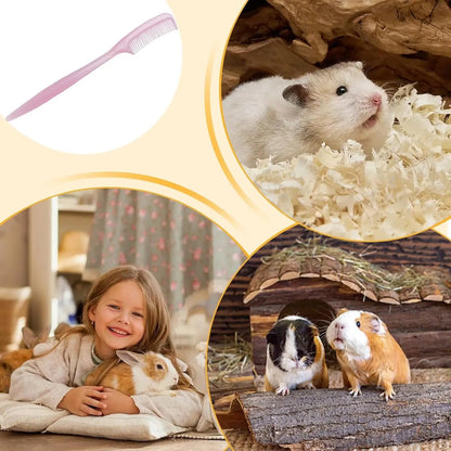 Set de 5 Cepillos de Aseo 🐹 – Cerdas Suaves para Hámsters, Conejos y Hurones