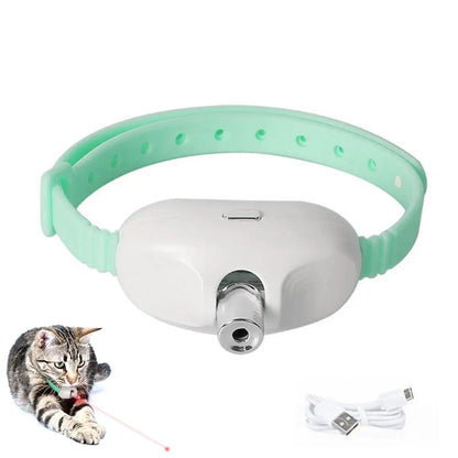 Collar Láser Inteligente 🔴 – Recargable, Alivia la Ansiedad de tu Gato