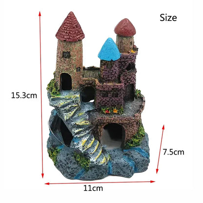 Castillo Antiguo de Resina 🏰 – Decoración de Cueva para Acuario