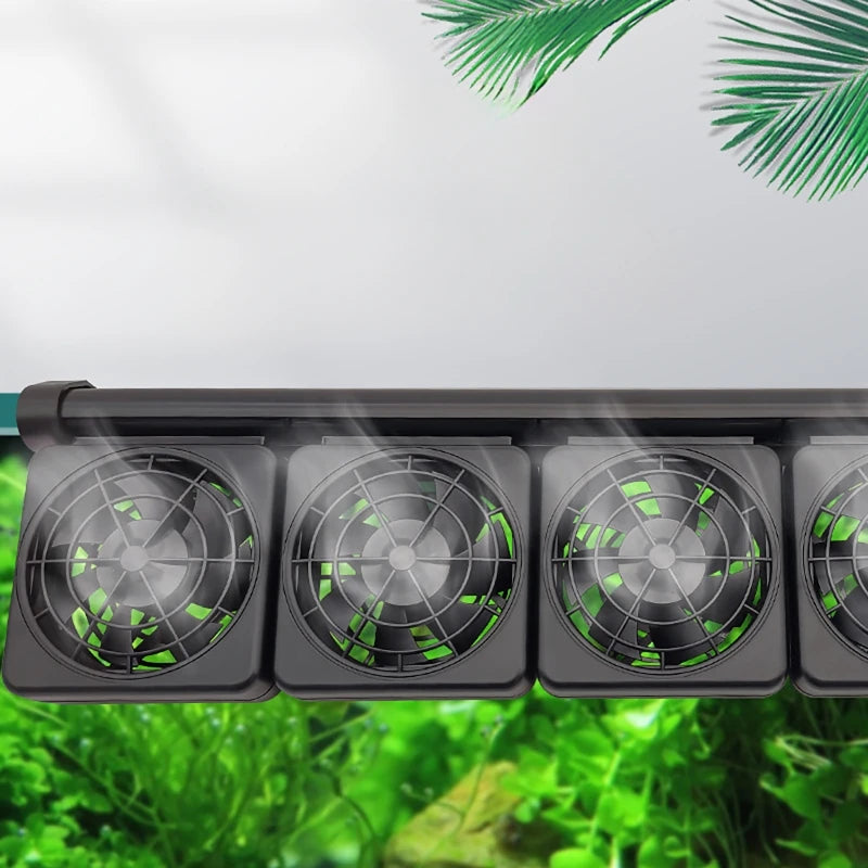 Ventilador Enfriador para Acuario con Temporizador - Velocidad Ajustable (Cristal hasta 12 mm)