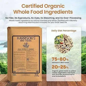 Harrison Adult Lifetime Fine 🌿 – Pienso Ecológico de Mantenimiento para Aves (454 g)