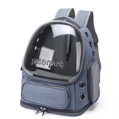 Mochila Transportín Transparente 🔭 – Ventana Panorámica para Gatos y Perros Pequeños