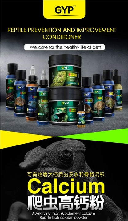 Polvo de Calcio Alto para Reptiles Trepadores - Lagartos, Tortugas, Camaleones y Geckos