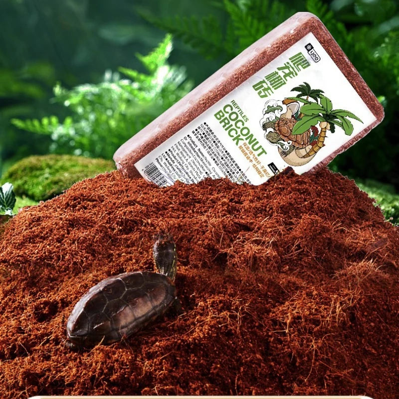 YEE Kit de Hibernación para Tortugas - Ladrillo de Fibra de Coco y Musgo Sphagnum para Tortugas de Orejas Rojas y de Estanque