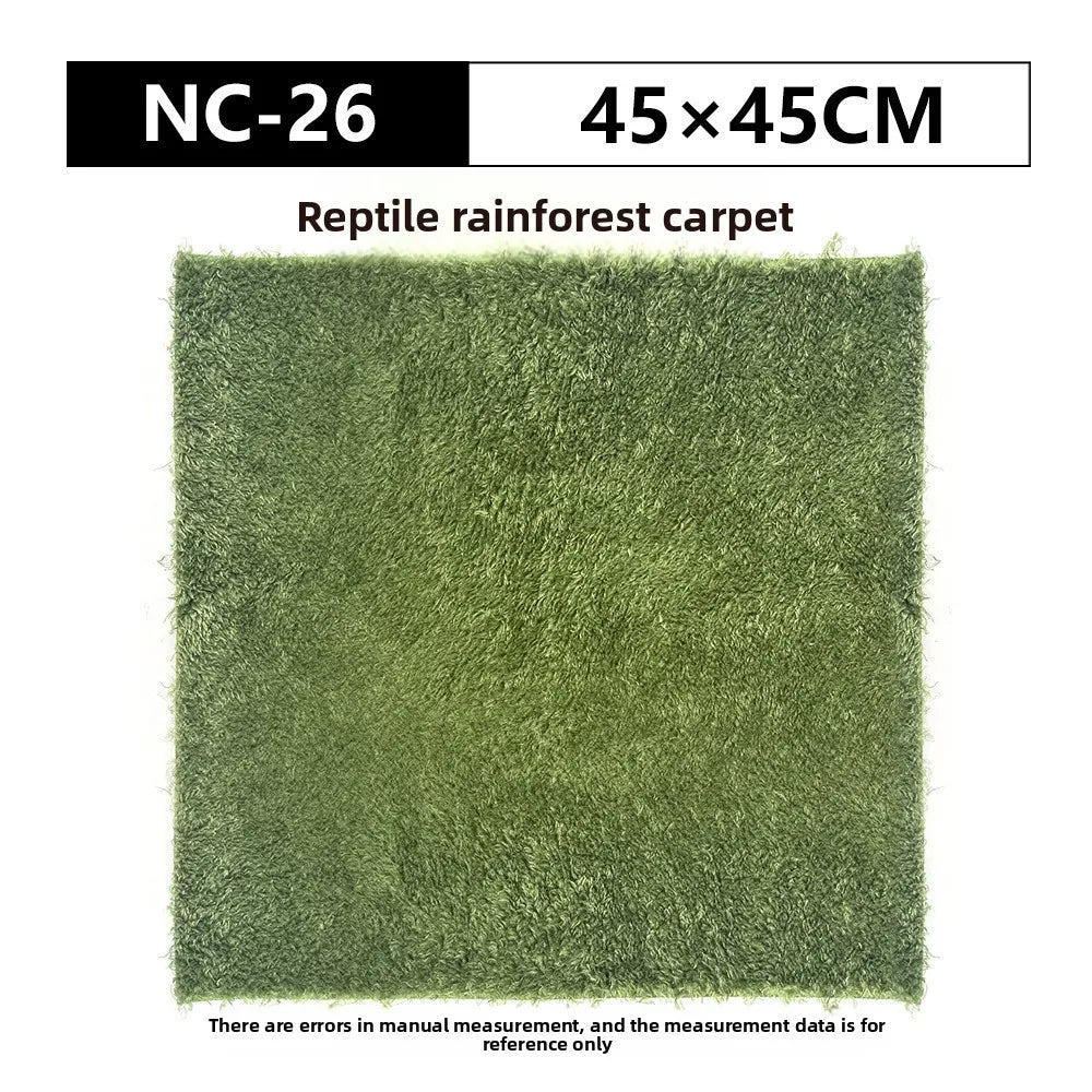NOMOY Alfombra de Musgo para Reptiles - Tapete de Hierba Artificial Humectante para Terrario de Ranas y Tortugas