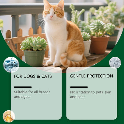 Spray Repelente con Extractos Vegetales 🌿 – Pulgas y Garrapatas para Perros y Gatos