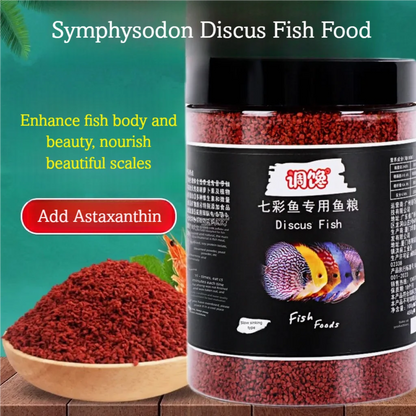 Alimento para Peces Disco con Astaxantina 🐠 – Gránulos de Hundimiento Lento