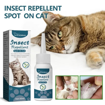 Dutrieux Loción Antipulgas y Garrapatas 🛡️ – Para Perros y Gatos (50 ml)