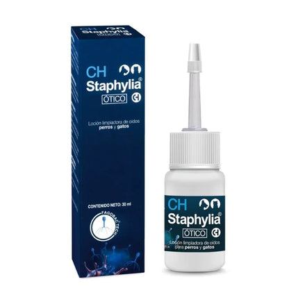 Staphylia Ótico 30 ml 👂 – Cuidado Dermatológico sin Antibióticos para Perros y Gatos