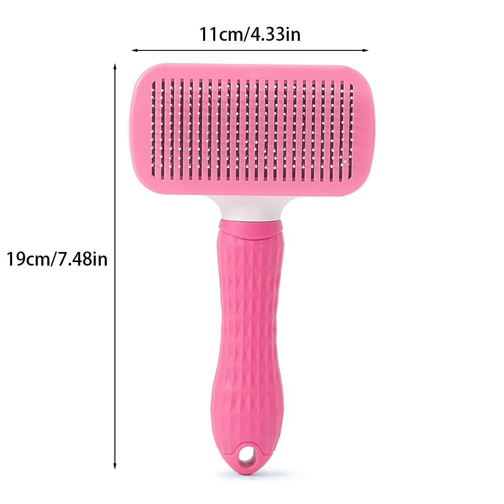 Cepillo Autolimpiable para Perros y Gatos - Peine Antinudos
