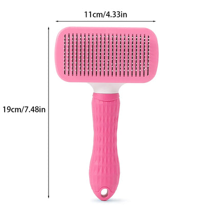 Cepillo Autolimpiable ✨ – Peine Antinudos para Perros y Gatos