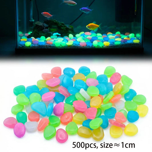 Piedras Fluorescentes que Brillan en la Oscuridad - Decoración para Acuario y Jardín