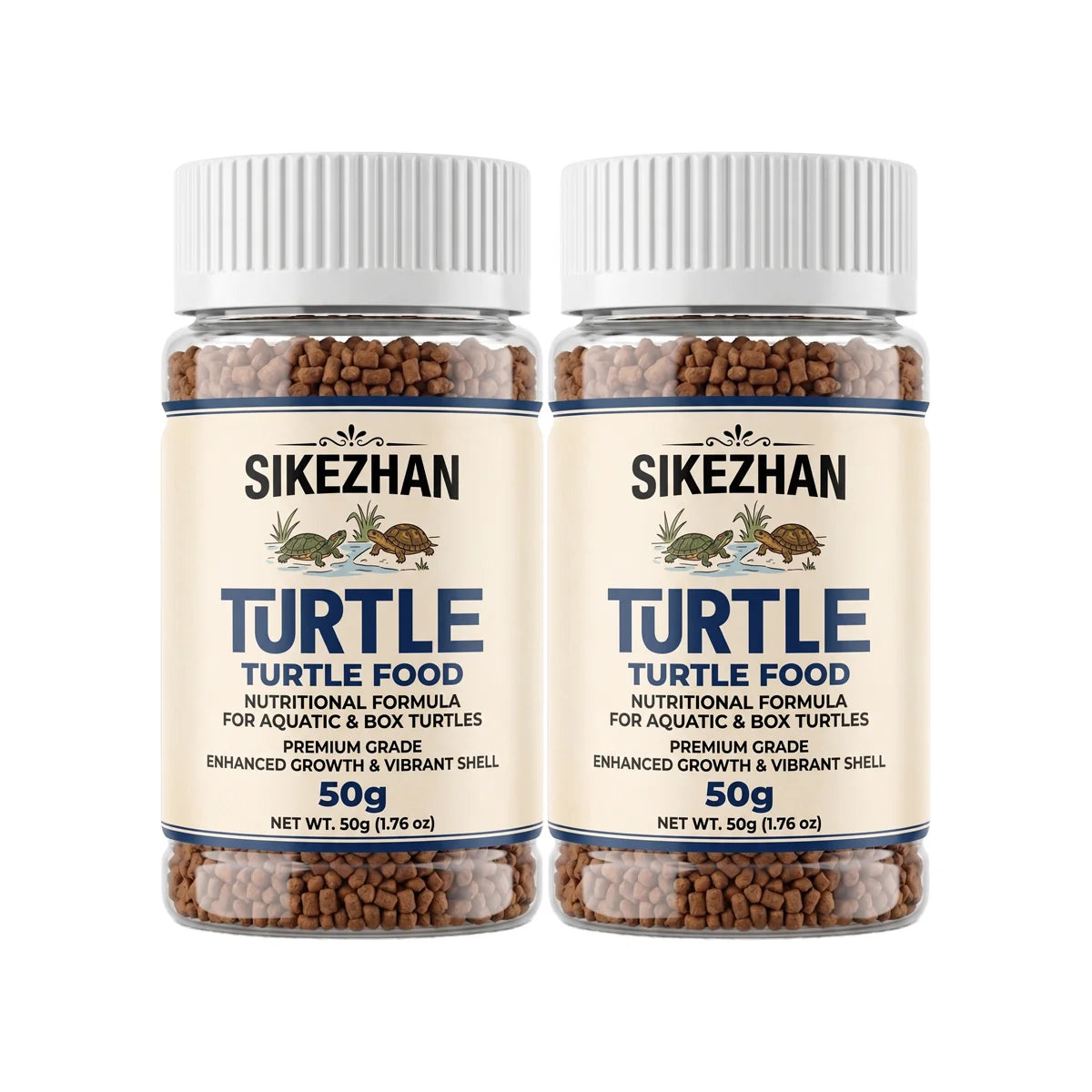 SIKEZHAN - Pellets Probióticos para Tortugas Acuáticas y de Caja 50g