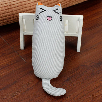 Gatito de Peluche con Catnip 🧸 – Sonido Crujiente para Morder