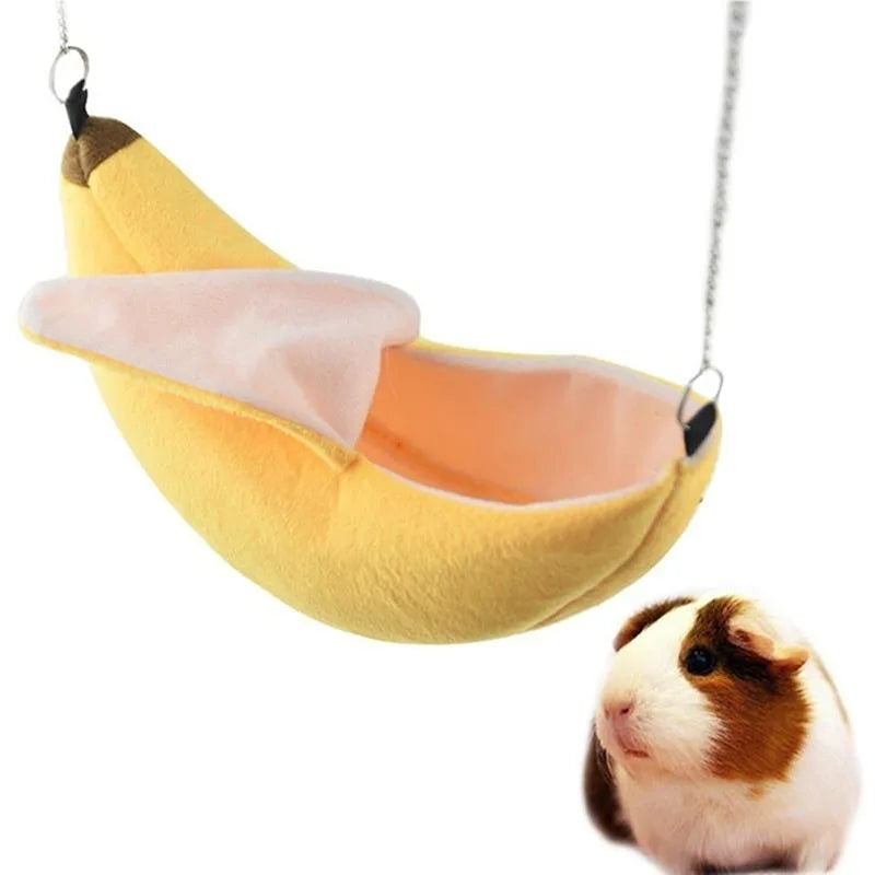 Hamaca y Escondite Colgante para Jaula - Accesorios para Hámsters, Cobayas, Chinchillas y Otros Pequeños Animales