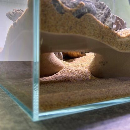 Cueva Subterránea Impresa en 3D - Escondite y Decoración de Terrario para Lagartos, Tortugas y Arañas