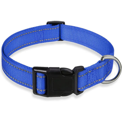 Collar Reflectante Ajustable 🌙 – Seguridad Extra en Paseos Nocturnos para Perros