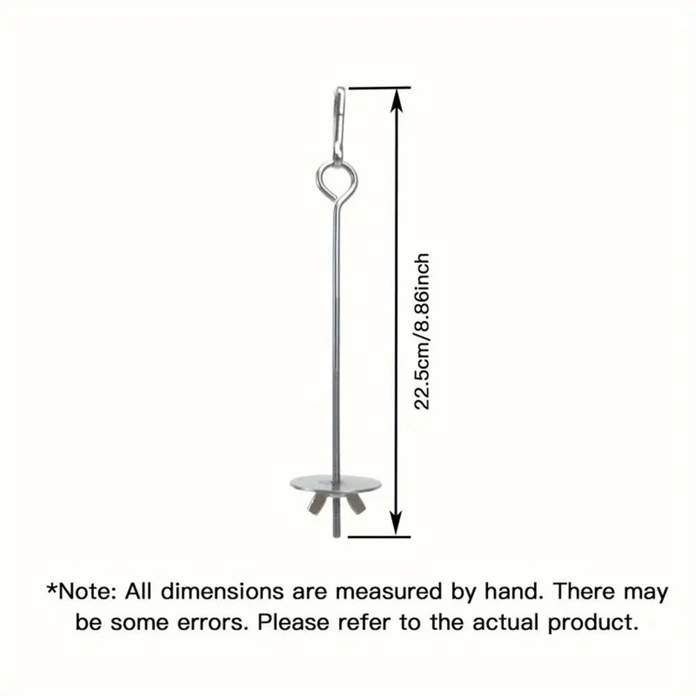 Tenedor de Acero Inoxidable para Fruta - Accesorio de Alimentación para Loros y Aves