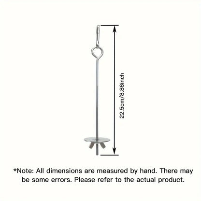 Tenedor de Acero Inoxidable para Fruta 🍎 – Accesorio de Alimentación para Loros y Aves