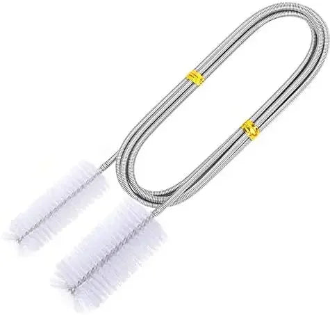 Cepillo Limpiador Flexible de Doble Extremo para Tubos de Acuario - Acero Inoxidable