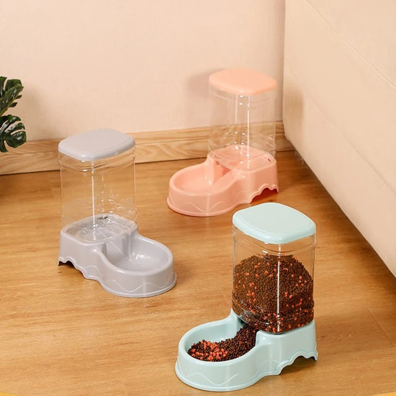 Comedero Automático 3.8L para Gatos y Perros - Cubo Dispensador de Gran Capacidad