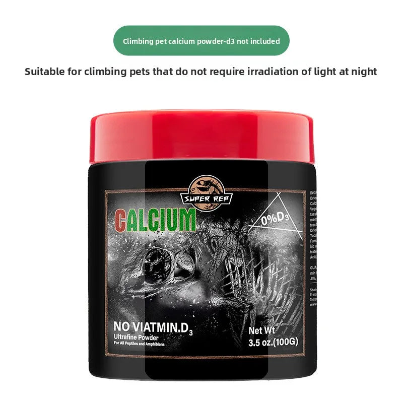 SuperRep - Calcio Pro-Vitamínico y Probiótico con D3 para Tortugas, Dragón Barbudo y Gecko Crestado