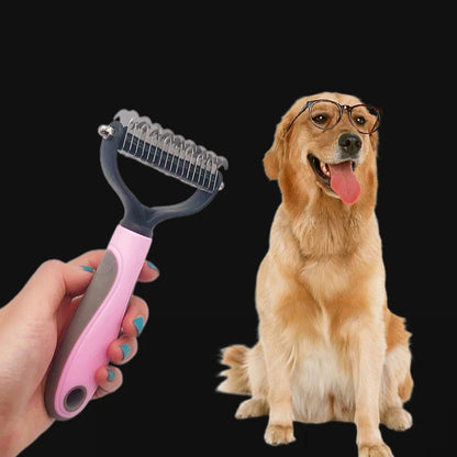 Peine Desenredante Profesional 🐾 – Cepillo Antinudos para Perros y Gatos