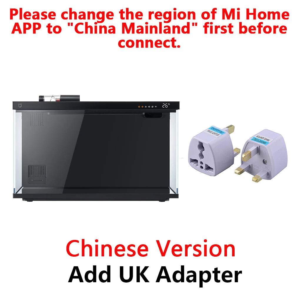 Mijia Acuario Inteligente MYG100 - Control por App, Alimentación Remota e Iluminación Inteligente, 20 L
