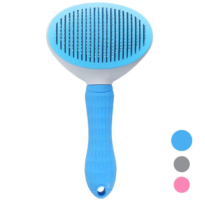 Cepillo Autolimpiable ✨ – Peine Antinudos para Perros y Gatos